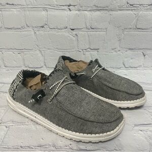 Hey Dude Wendy Chambray Slip-On Size 9
